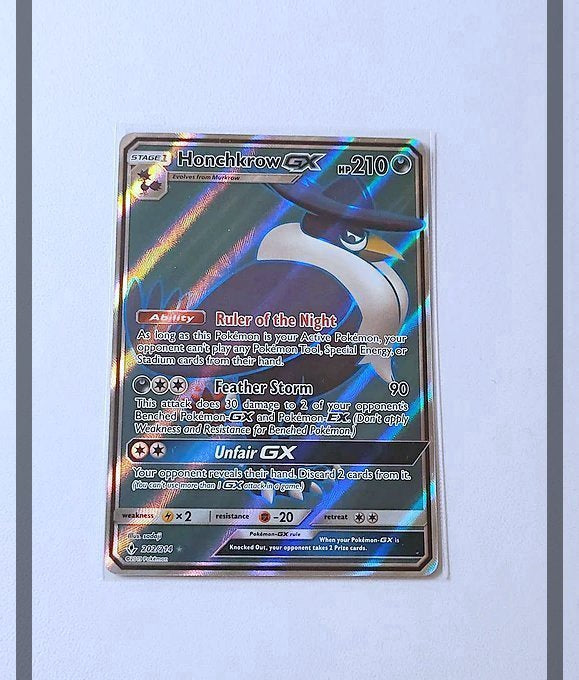 Honchkrow Gx 202/214 UNB Pokemon ENG-NM