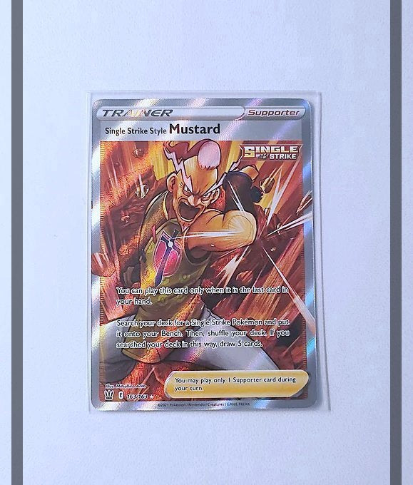 Single Strike Style Mustard 163/163 BST Pokemon NM