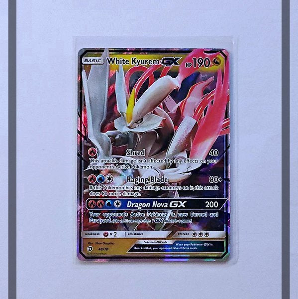 White Kyurem Gx 48/70 DRM Pokemon ENG-NM