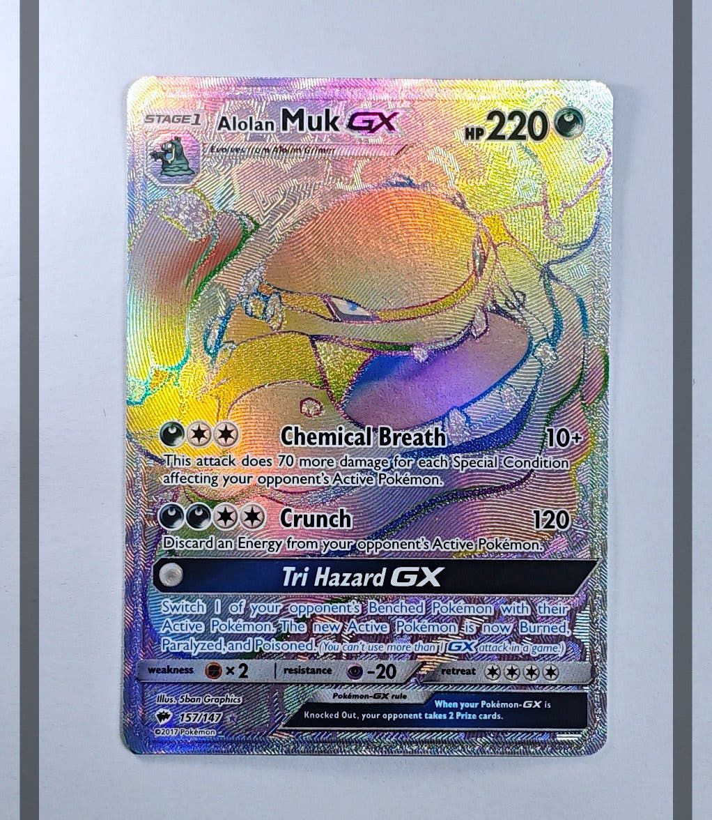 Alolan Muk Gx 157/147 BUS Pokemon ENG-NM
