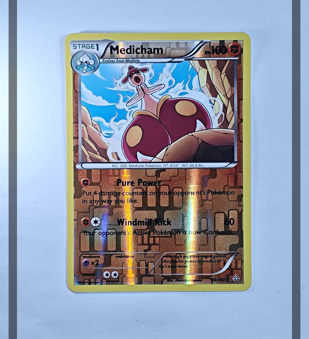 Medicham 80/160 PRC Reverse Holo Pokemon ENG-NM