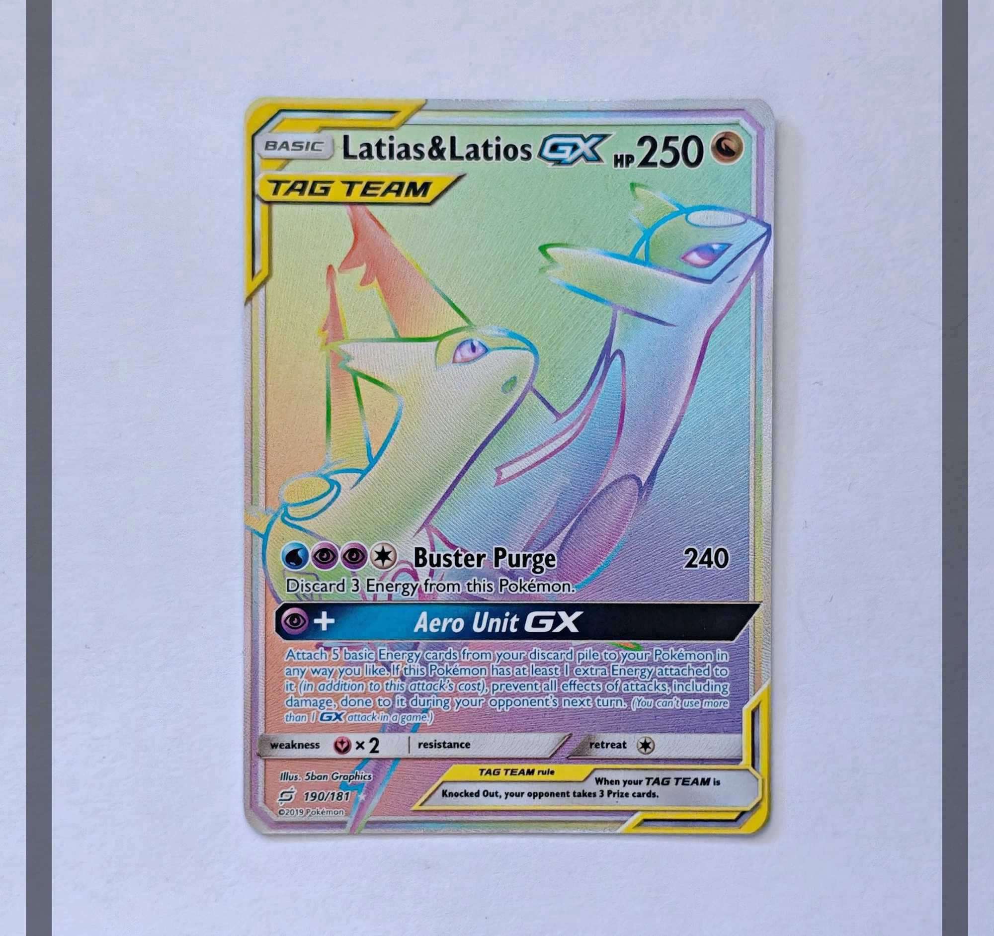 Latias & Latios GX 190/181 TEU Pokemon ENG-NM