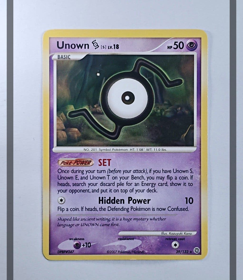 Unown [S] Lv.18 39/132 SW Pokemon ENG-NM