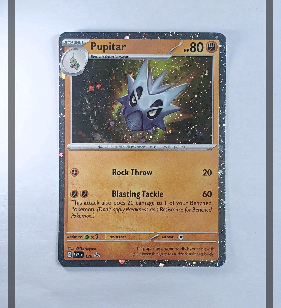 Pupitar SVP120 Cosmos Holo Promo Pokemon ENG-NM