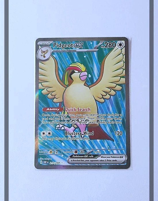 Pidgeot Ex 217/197 OBF Pokemon ENG-NM