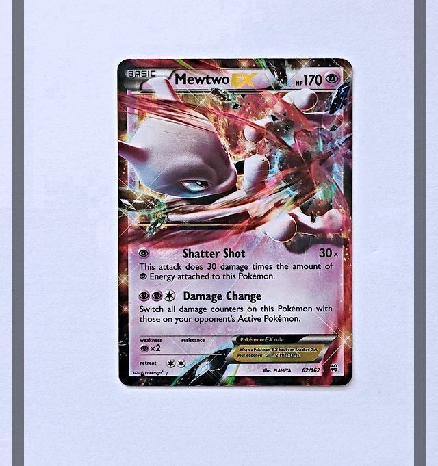 Mewtwo Ex 62/162 BKT Pokemon ENG-NM
