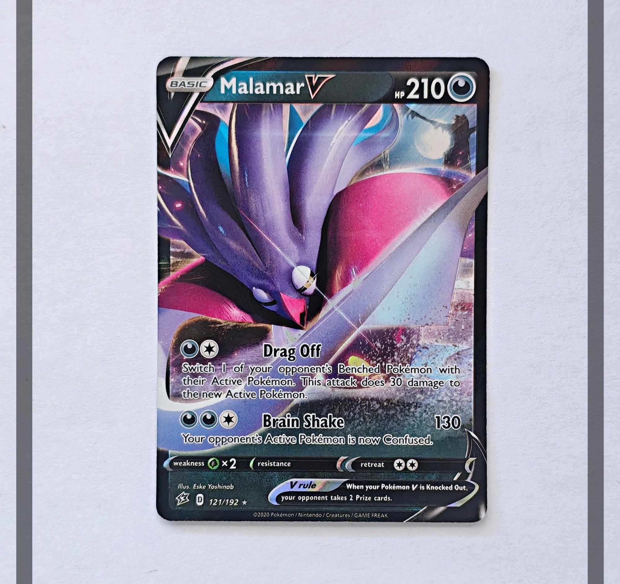 Malamar V 121/192 RCL Pokemon ENG-NM