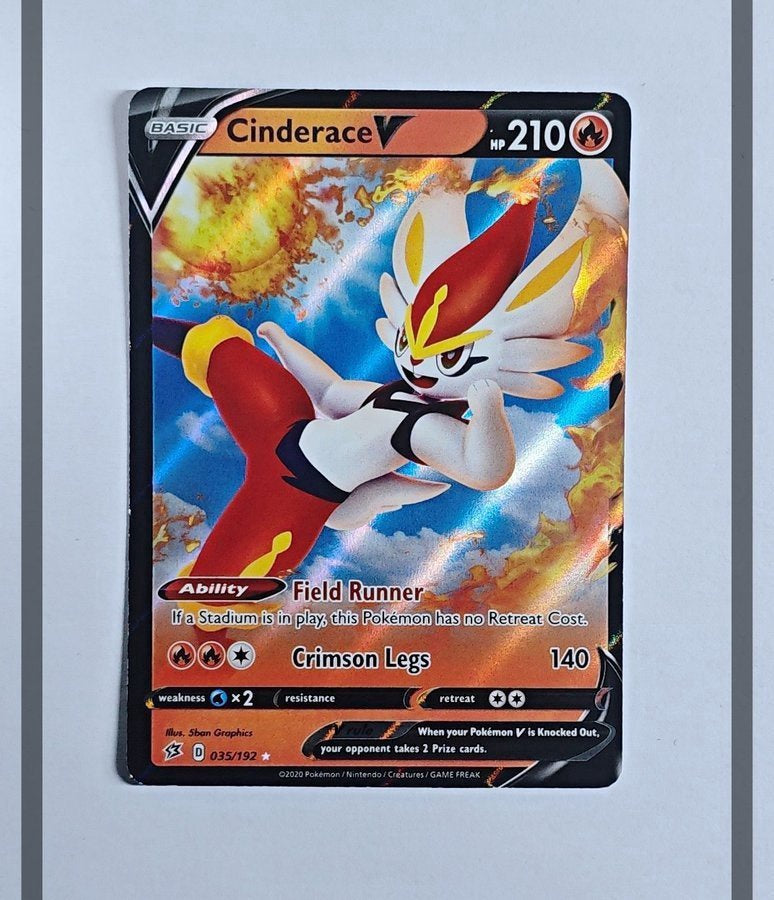 Cinderace V 035/192 RCL Pokemon ENG-NM