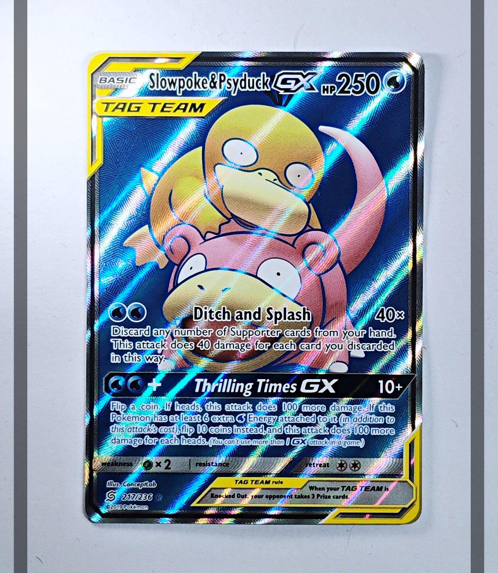 Slowpoke & Psyduck Gx 217/236 UNM Pokemon ENG-NM