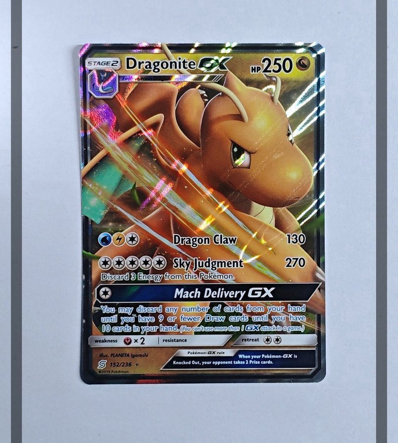 Dragonite Gx 152/236 UNM Pokemon ENG-NM