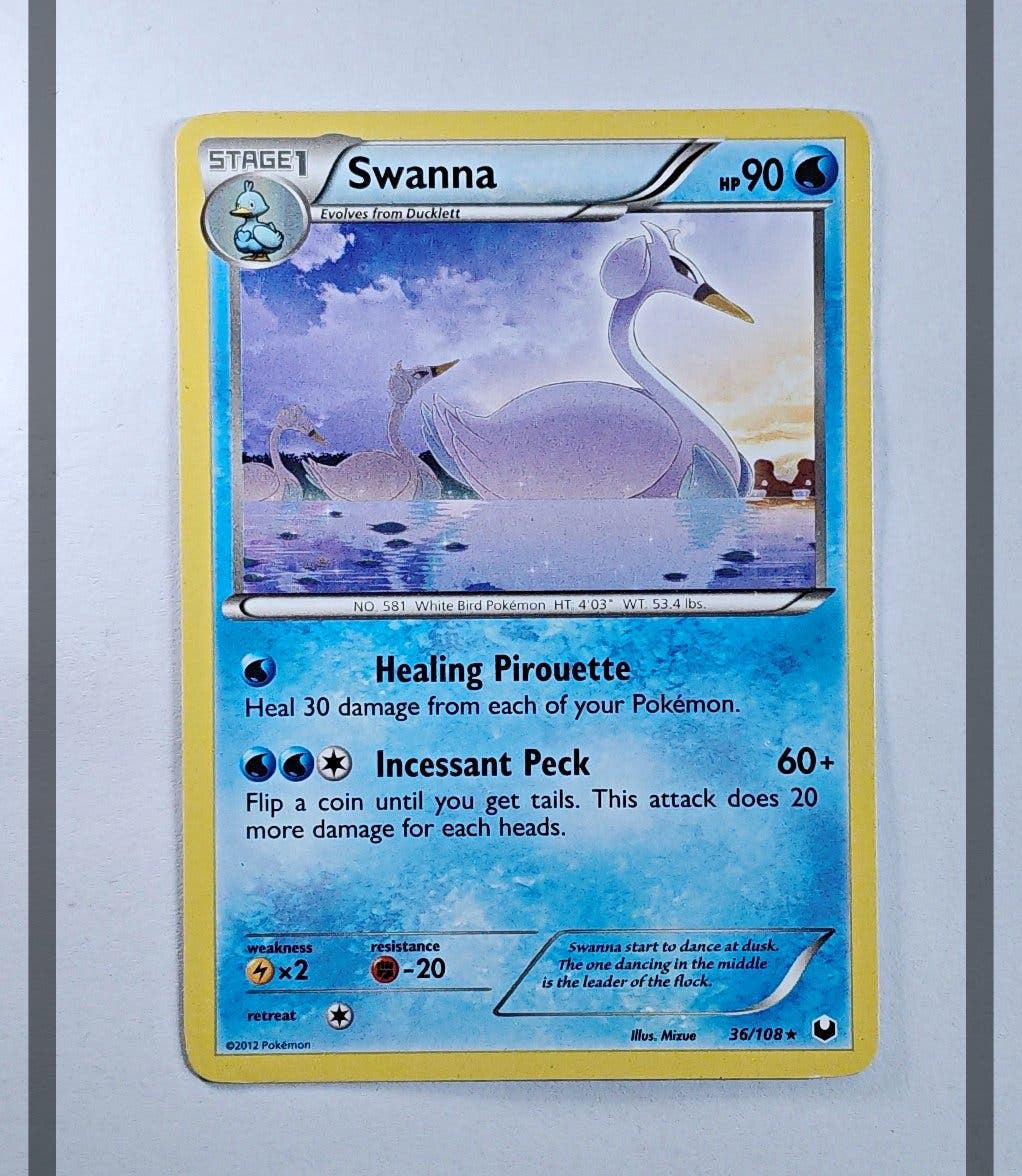 Swanna 36/108 DEX Pokemon ENG-NM