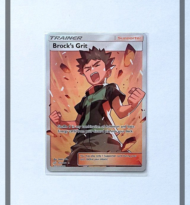 Brock's Grit 172/181 TEU Pokemon ENG-NM