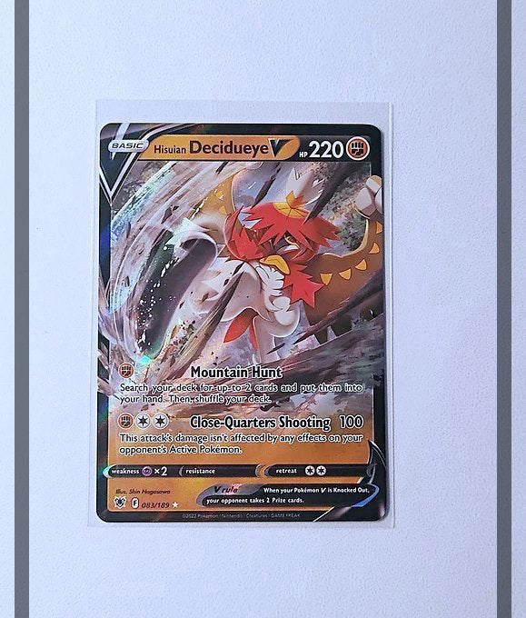 Hisuian Decidueye V 083/189 ASR Pokemon ENG-NM