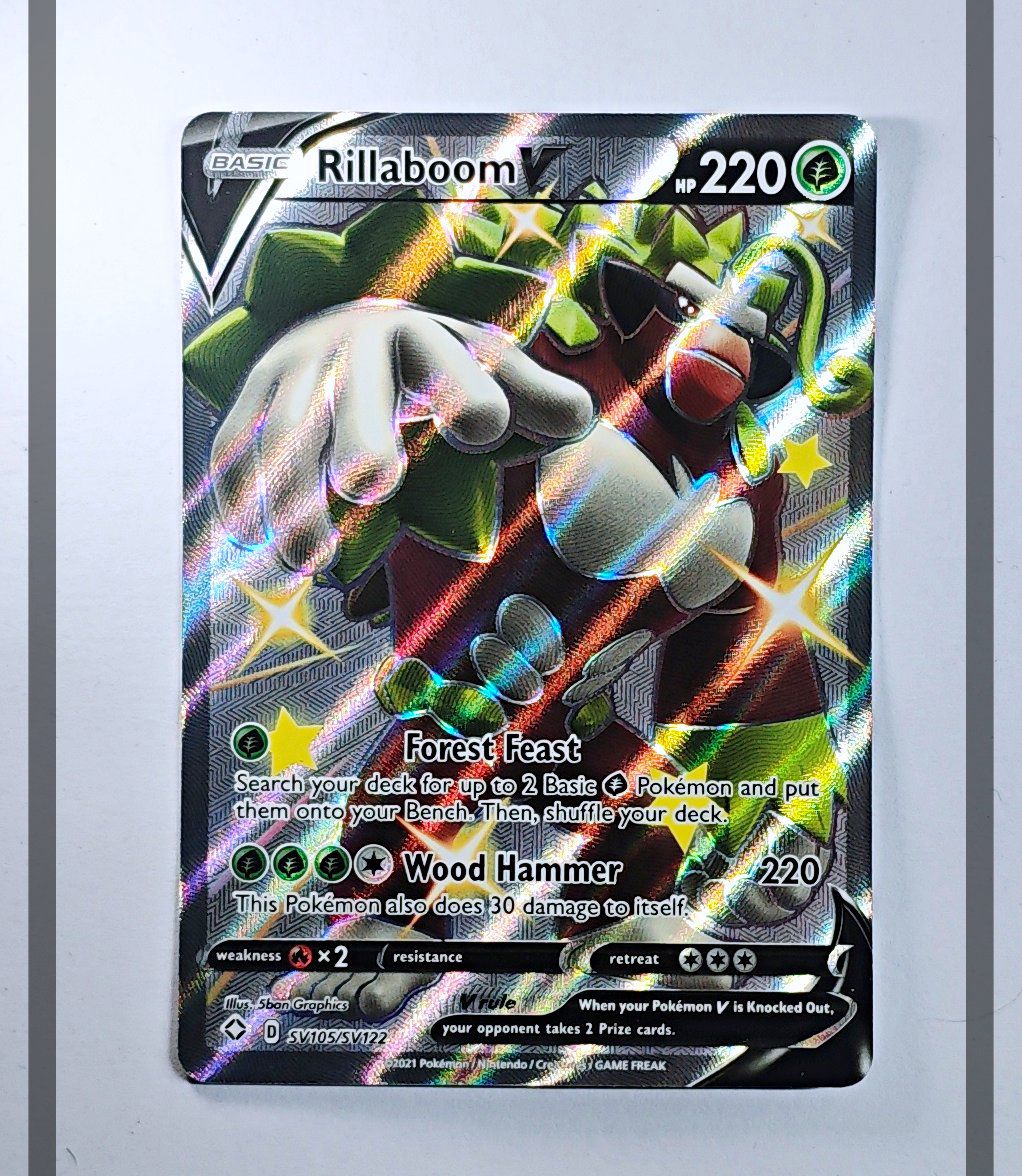 Rillaboom V SV105/SV122 SHF Pokemon ENG-NM