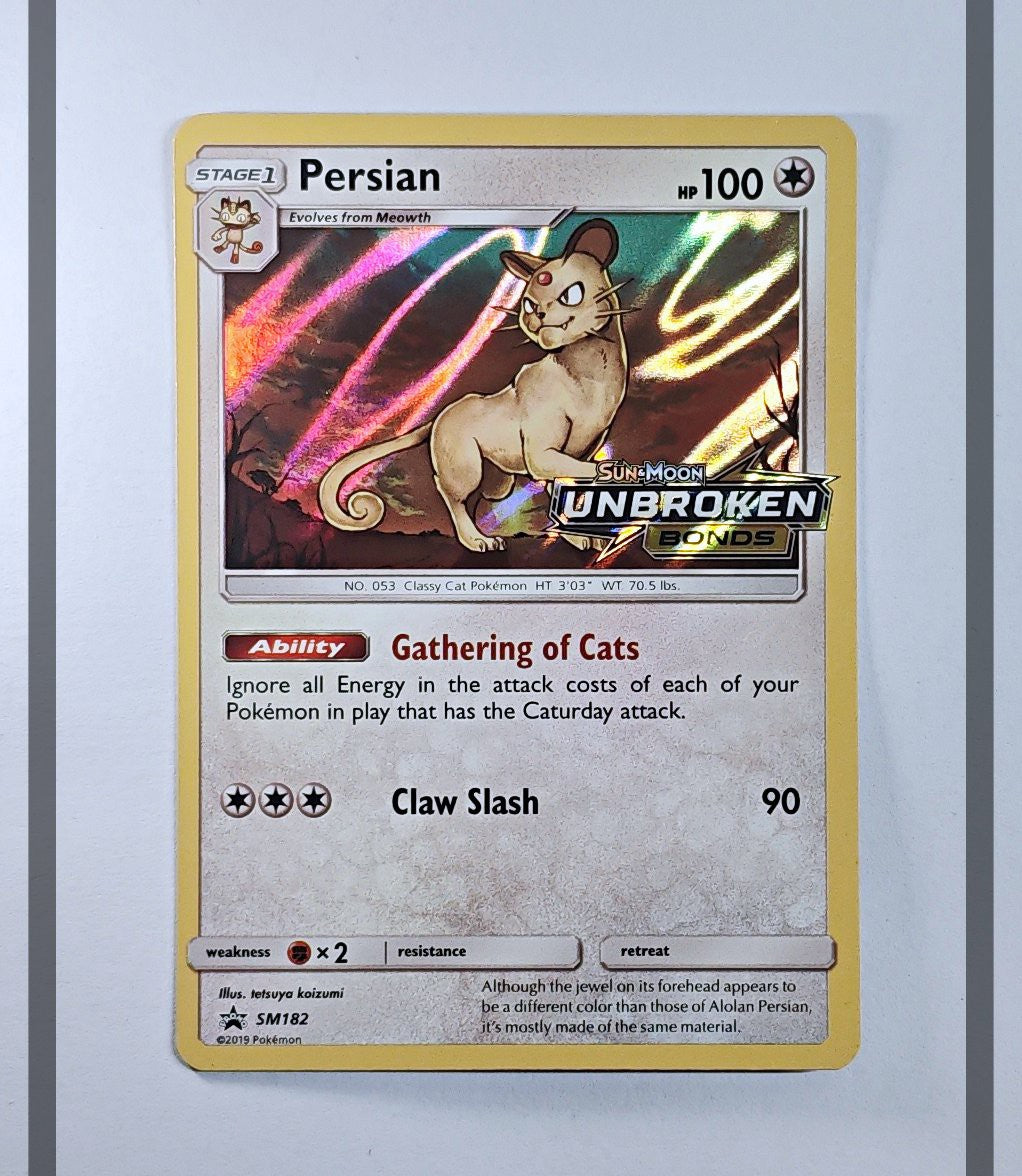 Persian SM182 Promo Prerelease Pokemon ENG-NM