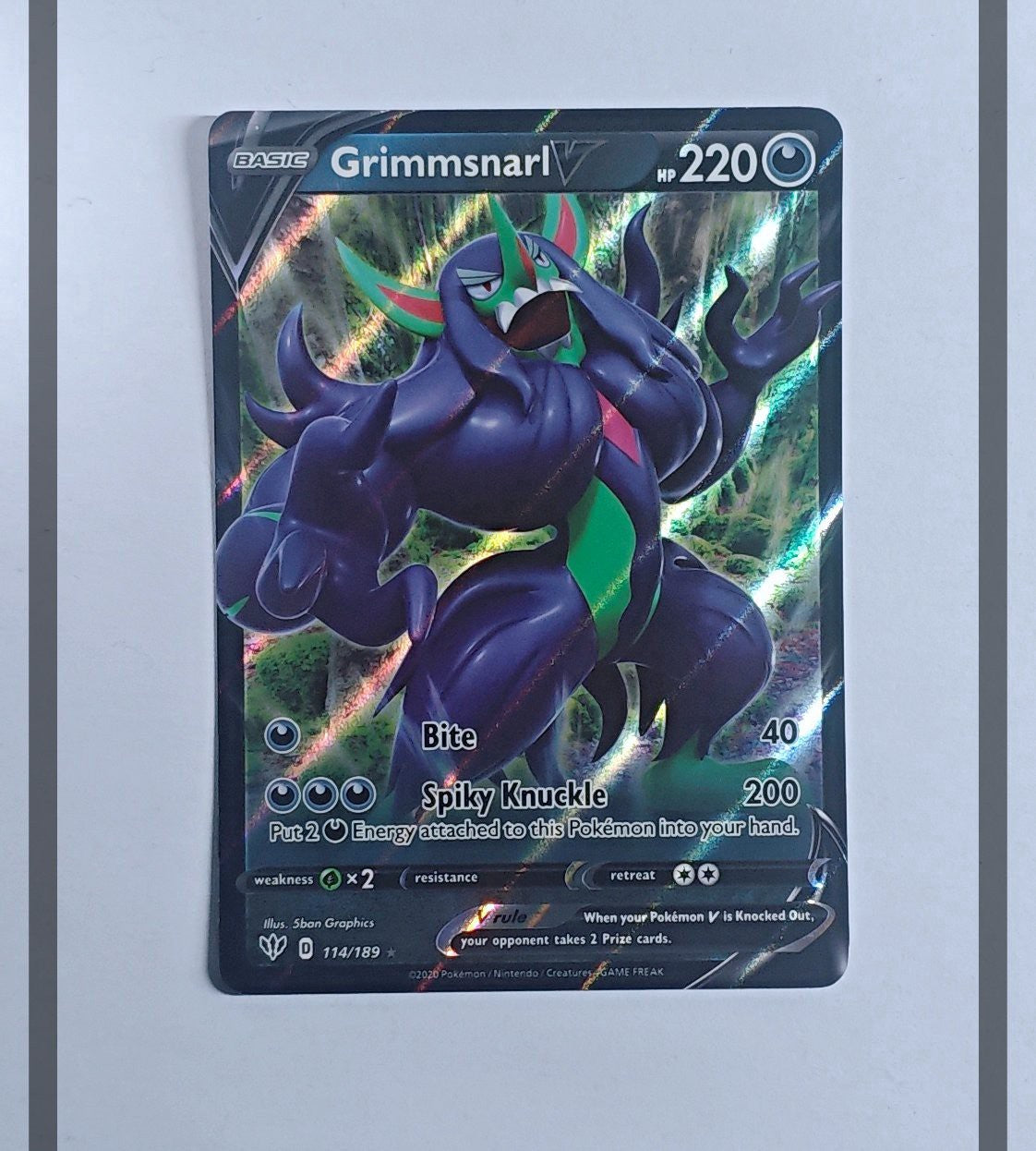 Grimmsnarl V 114/189 DAA Pokemon ENG-NM