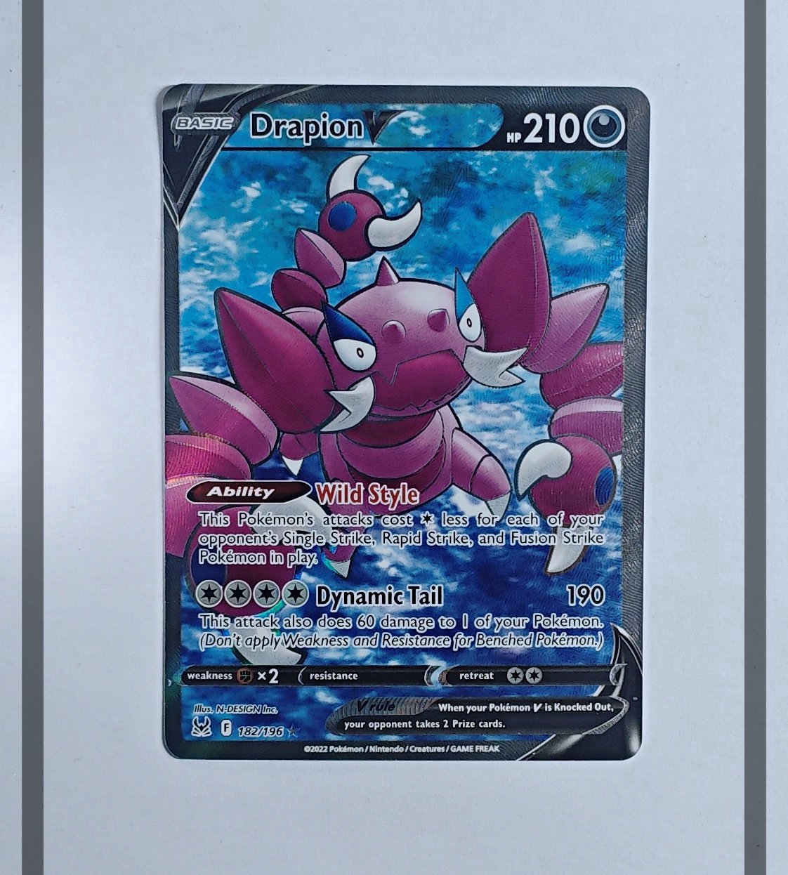 Drapion V 182/196 LOR Pokemon ENG-NM