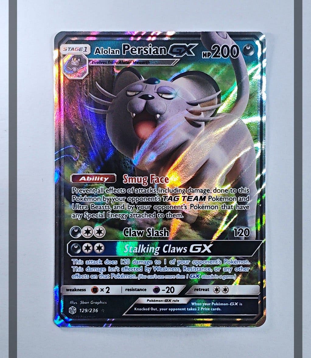 Alolan Persian Gx 129/236 CEC Pokemon ENG-NM