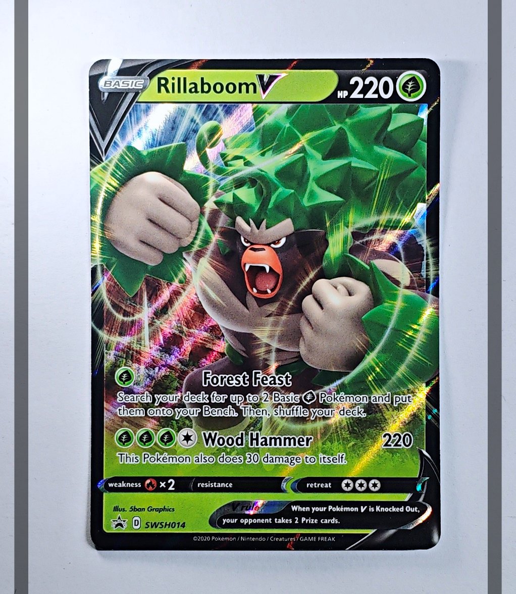 Rillaboom V SWSH014 Promo Pokemon ENG-NM