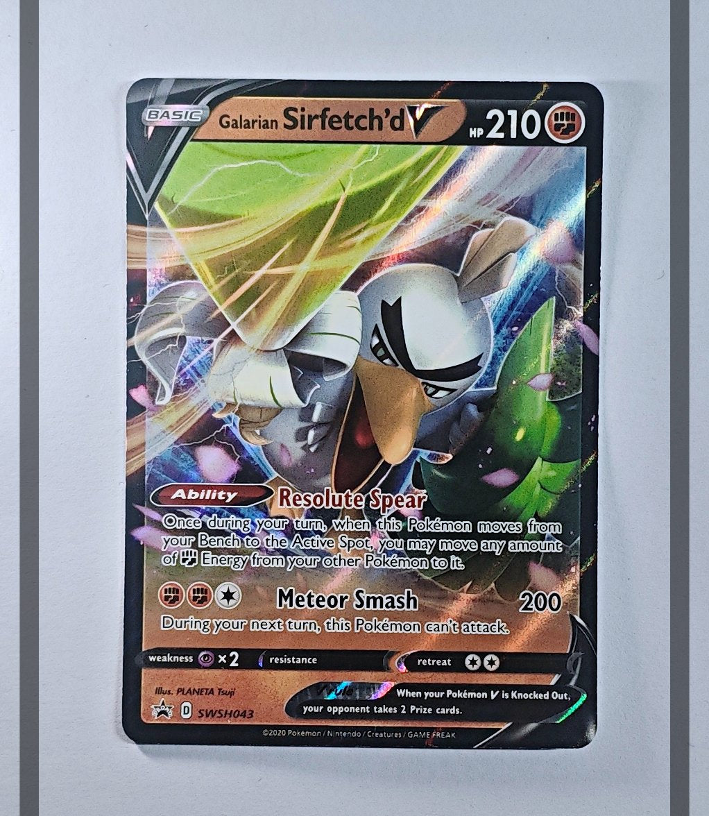 Galarian Sirfetch'd V SWSH043 Promo Pokemon ENG-NM