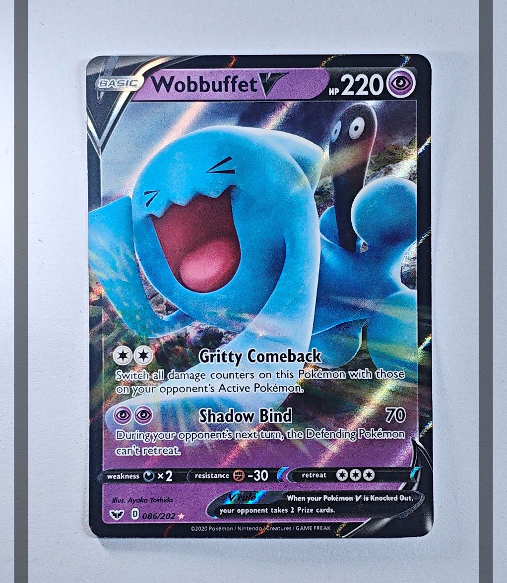 Wobbuffet V 086/202 SSH Pokemon ENG-NM
