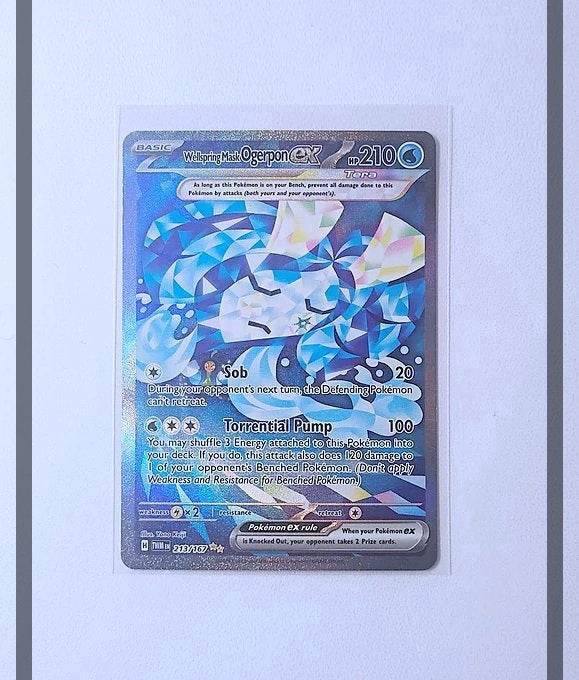 Wellspring Mask Ogerpon Ex 213/167 TWM Pokemon ENG-NM