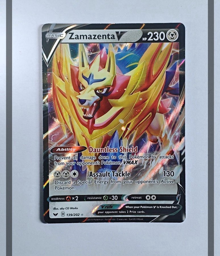 Zamazenta V 139/202 SSH Pokemon ENG-NM