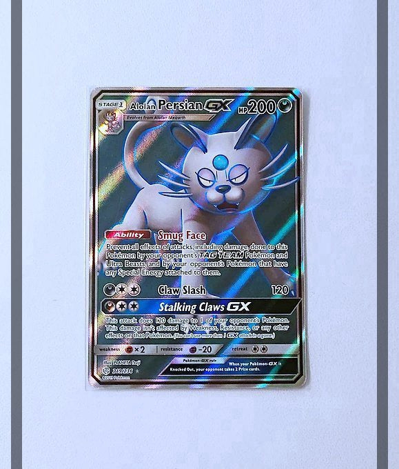 Alolan Persian Gx 219/236 CEC Pokemon ENG-NM