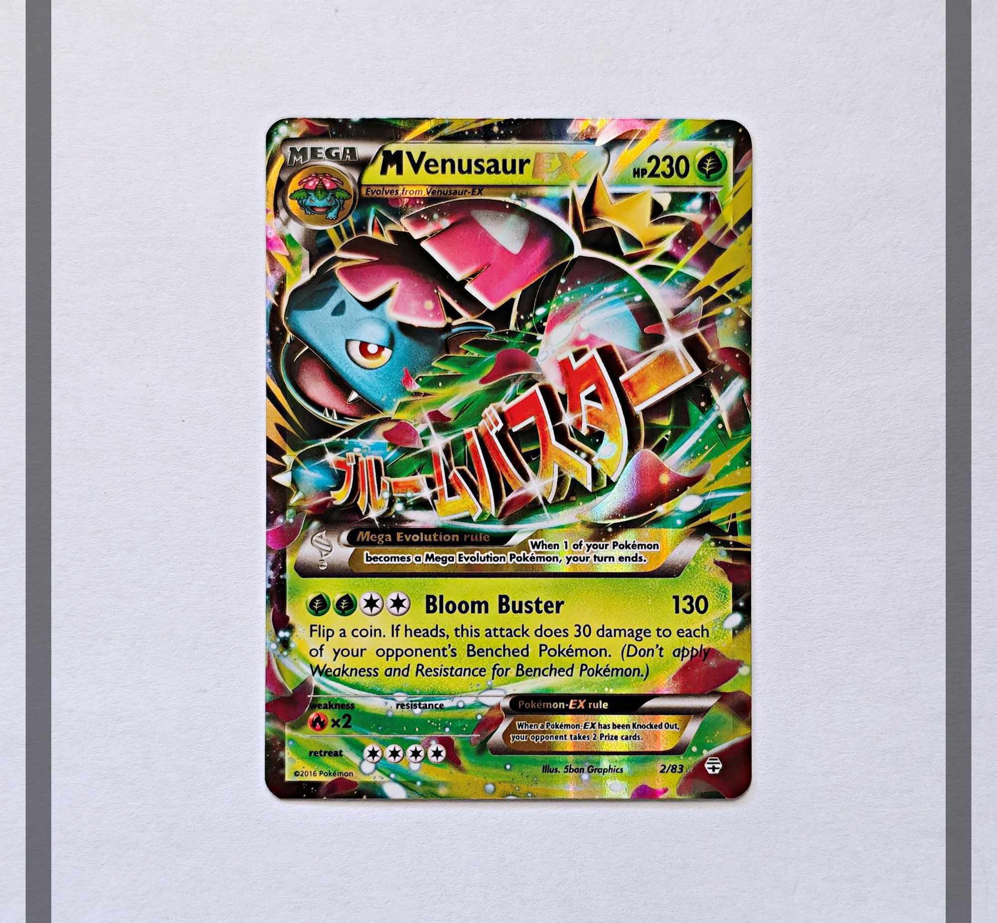MVenusaur Ex 2/83 GEN Pokemon ENG-NM