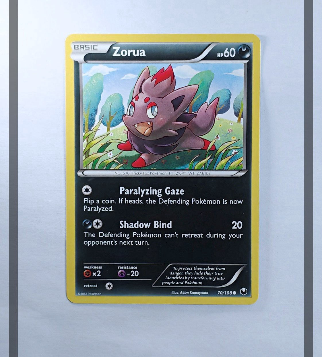 Zorua 70/108 DEX Pokemon ENG-NM