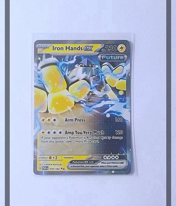 Iron Hands Ex 070/182 PAR Pokemon ENG-NM