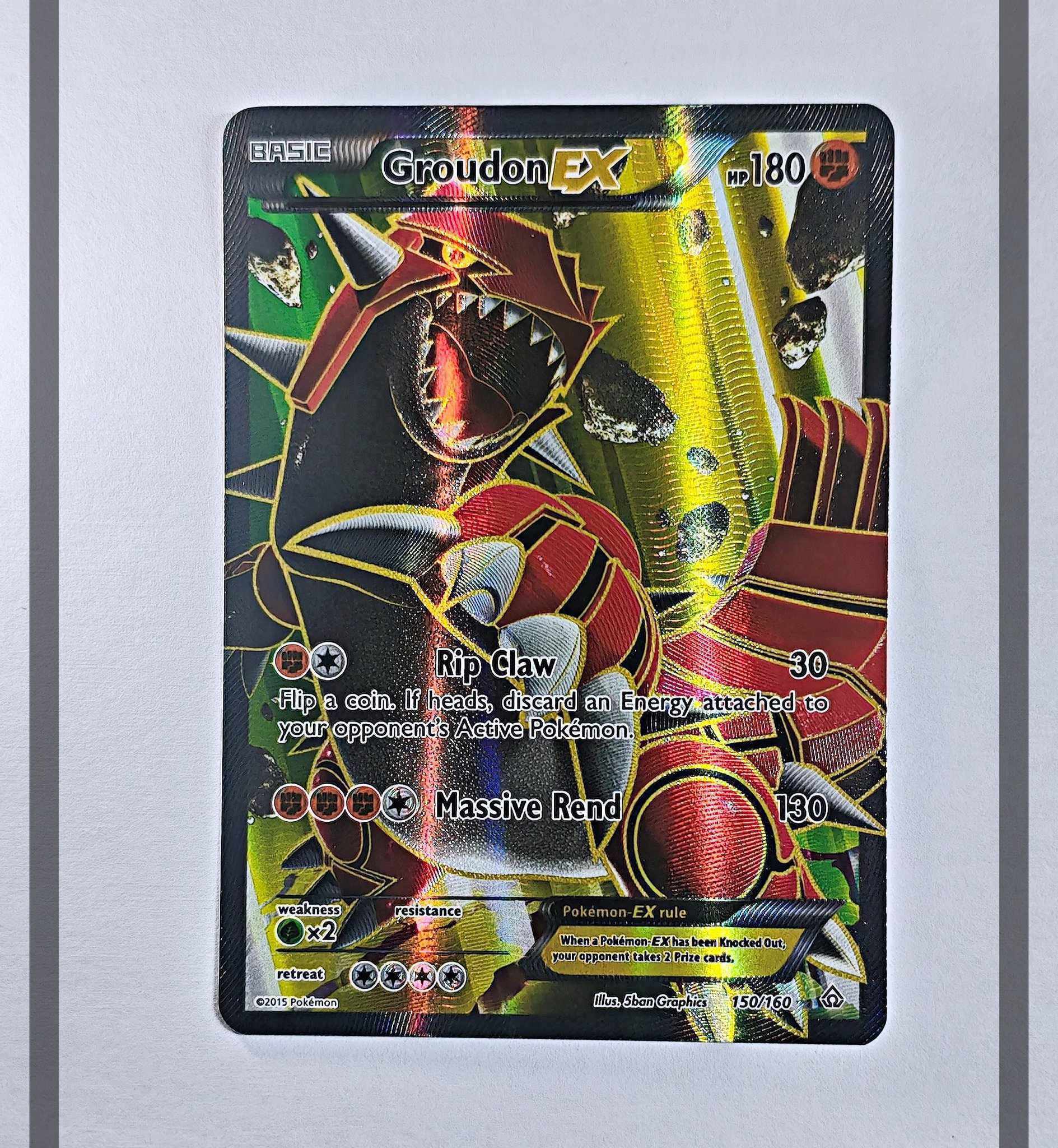 Groudon Ex 150/160 PRC Pokemon ENG-NM