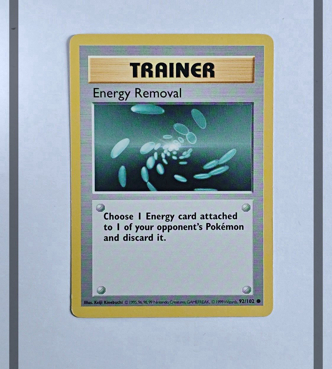 Energy Removal 92/102 BS Shadowless Pokemon ENG-NM