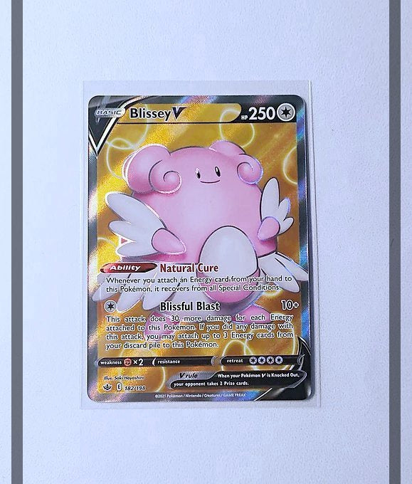 Blissey V 182/198 CRE Pokemon ENG-NM