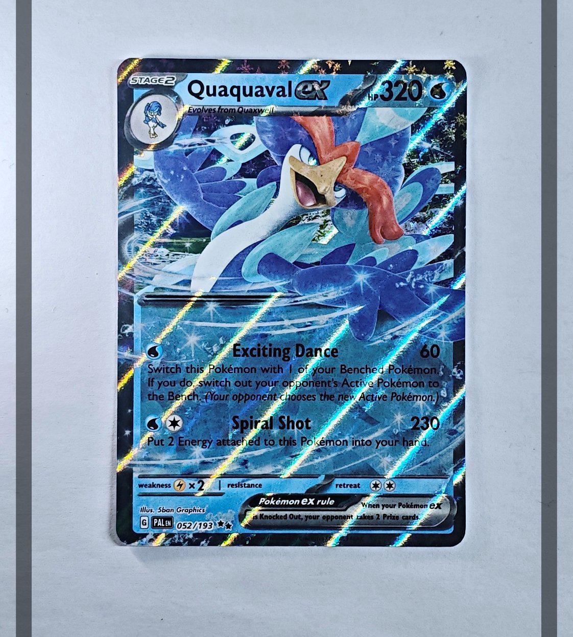 Quaquaval Ex 052/193 PAL Pokemon ENG-NM