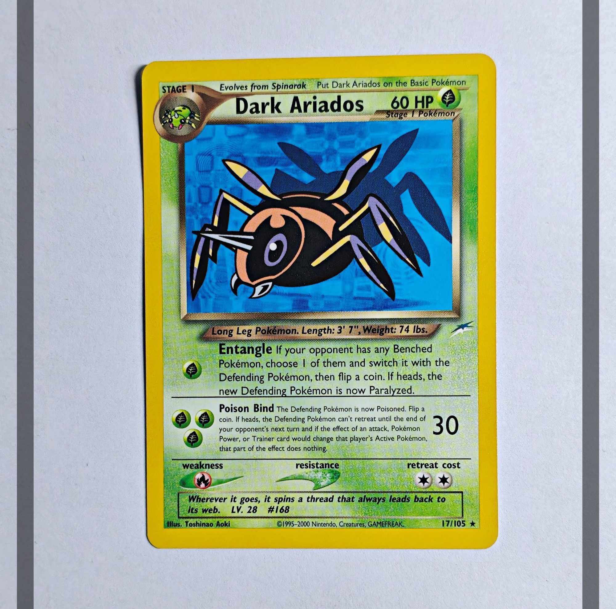 Dark Ariados 17/105 NDE Pokemon ENG-NM