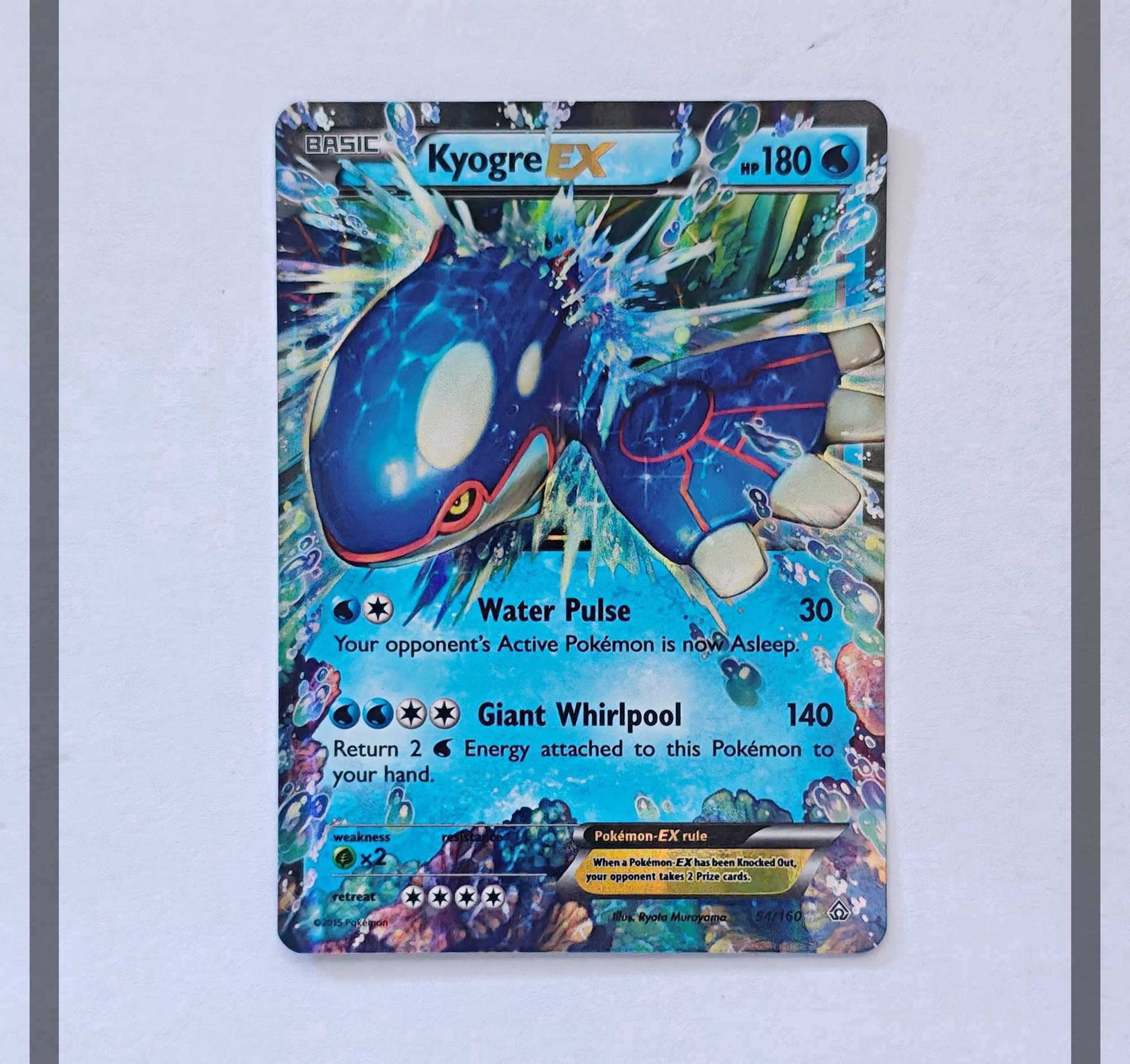 Kyogre Ex 54/160 PCR Pokemon ENG-NM