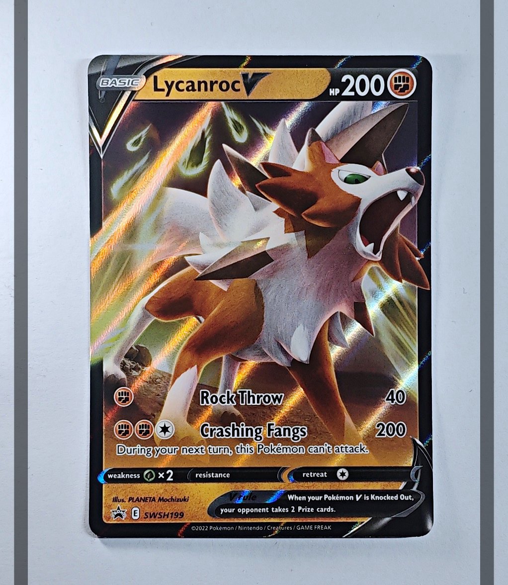 Lycanroc V SWSH199 Promo Pokemon ENG-NM