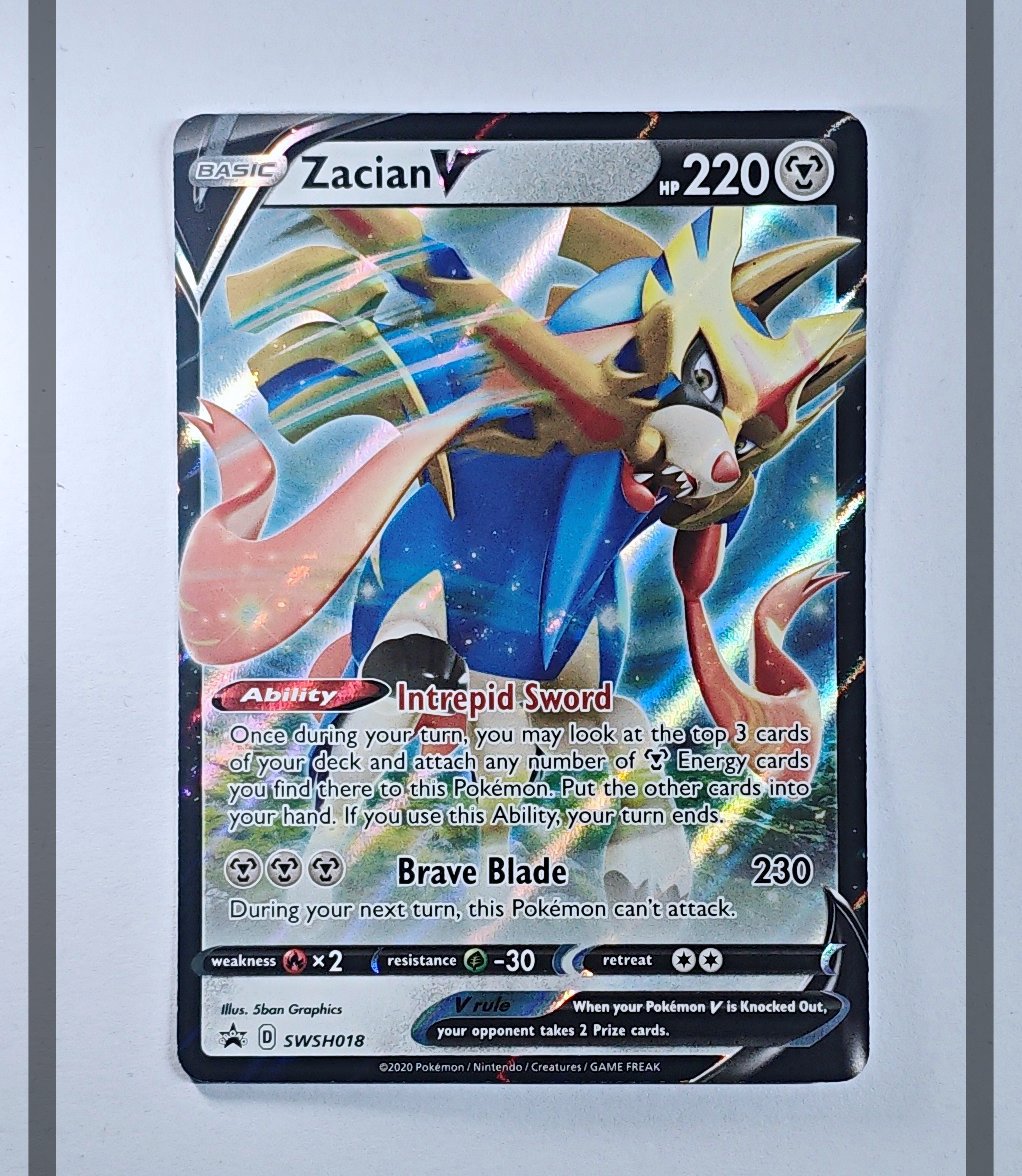Zacian V SWSH018 Promo Pokemon ENG-NM