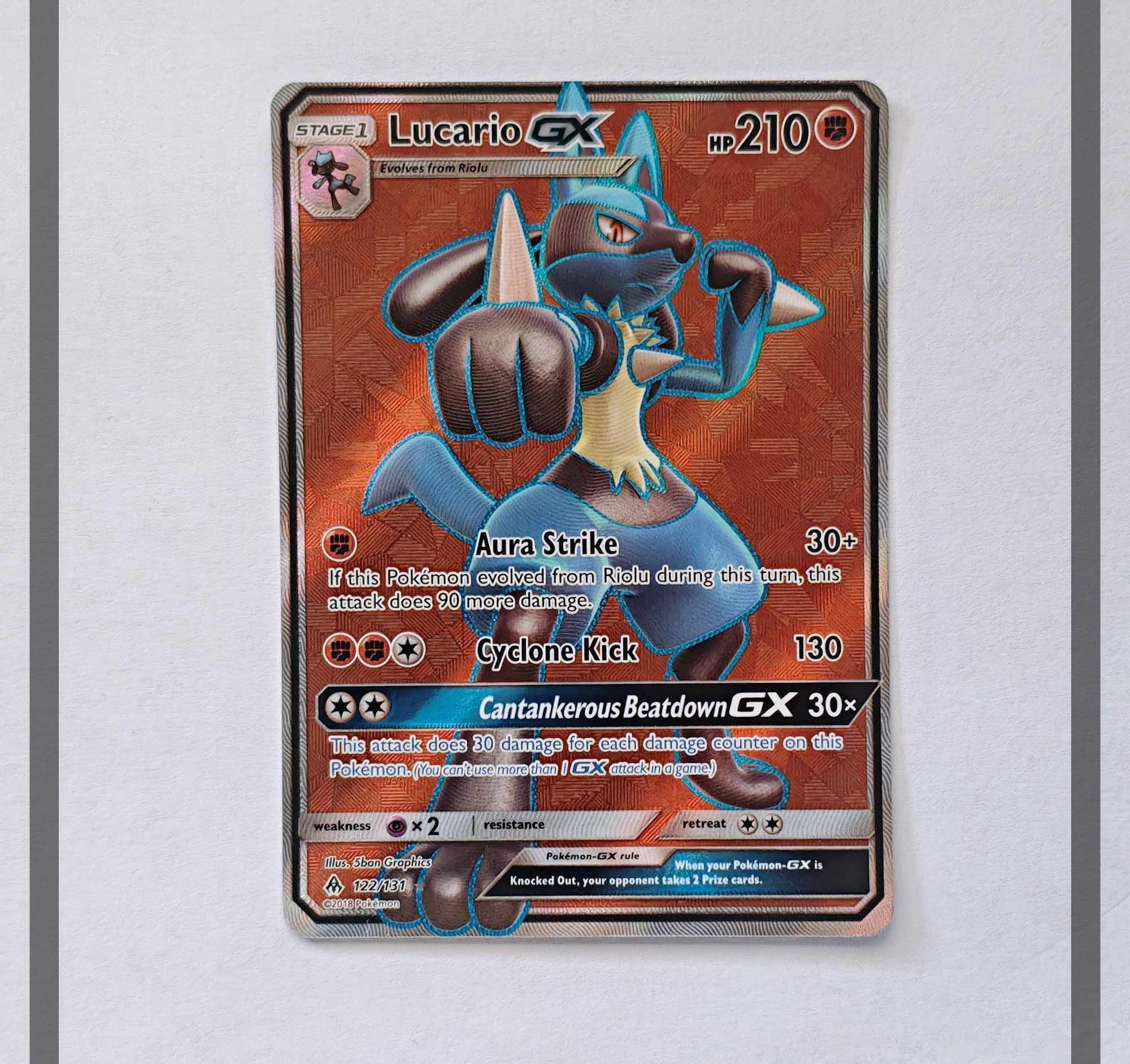 Lucario Gx 122/131 FLI Pokemon ENG-NM