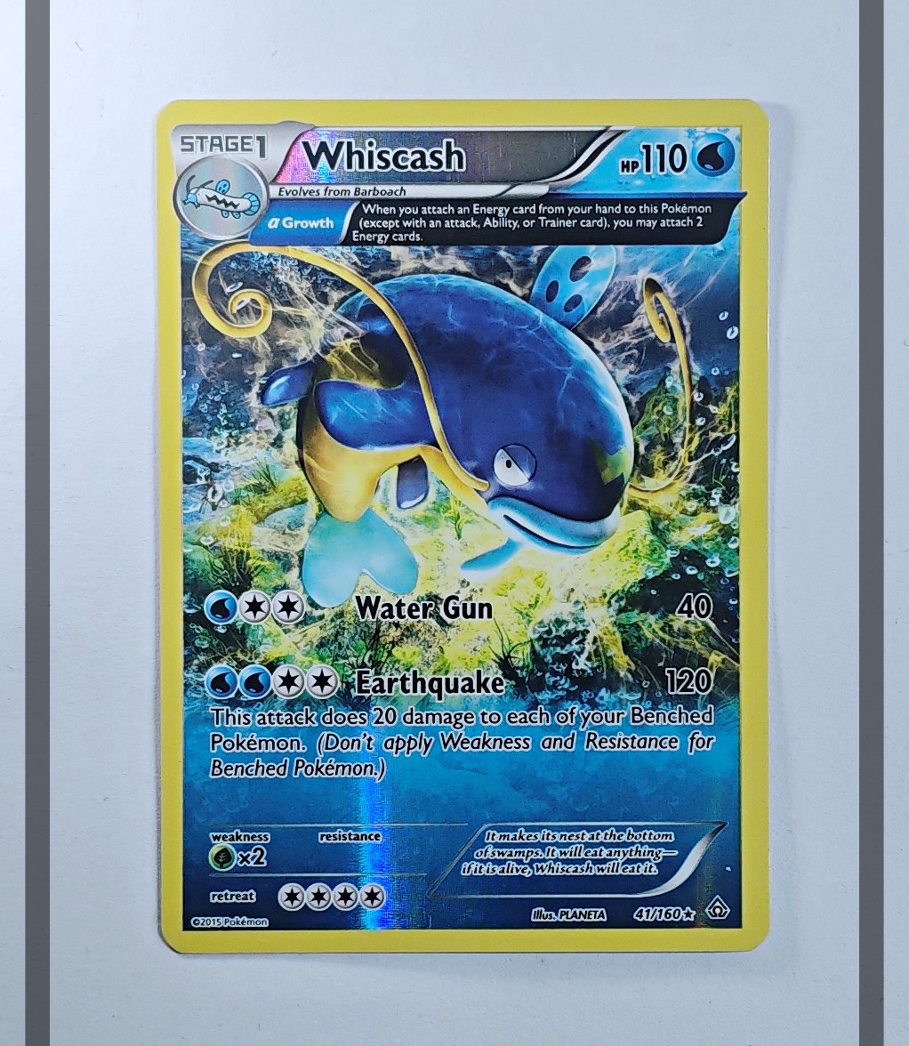 Whiscash 41/160 PRC Reverse Holo Pokemon ENG-NM