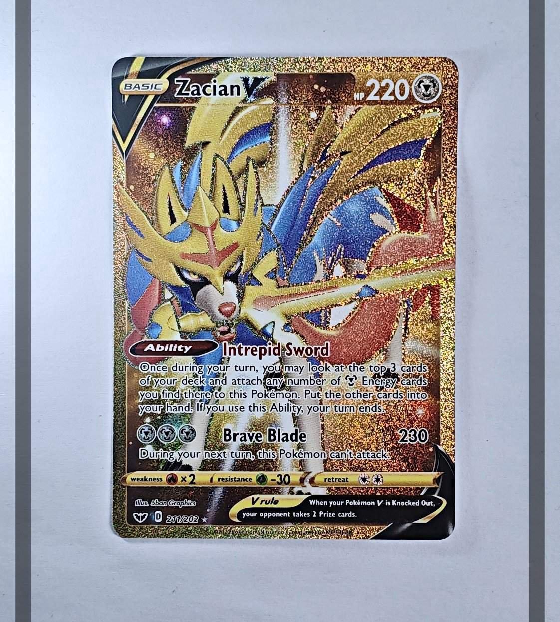 Zacian V 211/202 SSH Pokemon ENG-NM