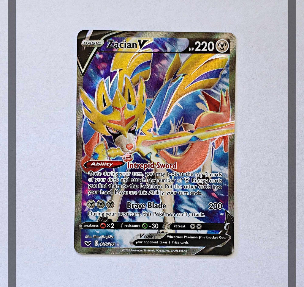 Zacian V 195/202 SSH Pokemon ENG-NM