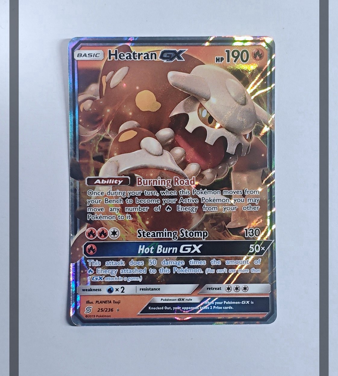 Heatran Gx 25/236 UNM Pokemon ENG-NM