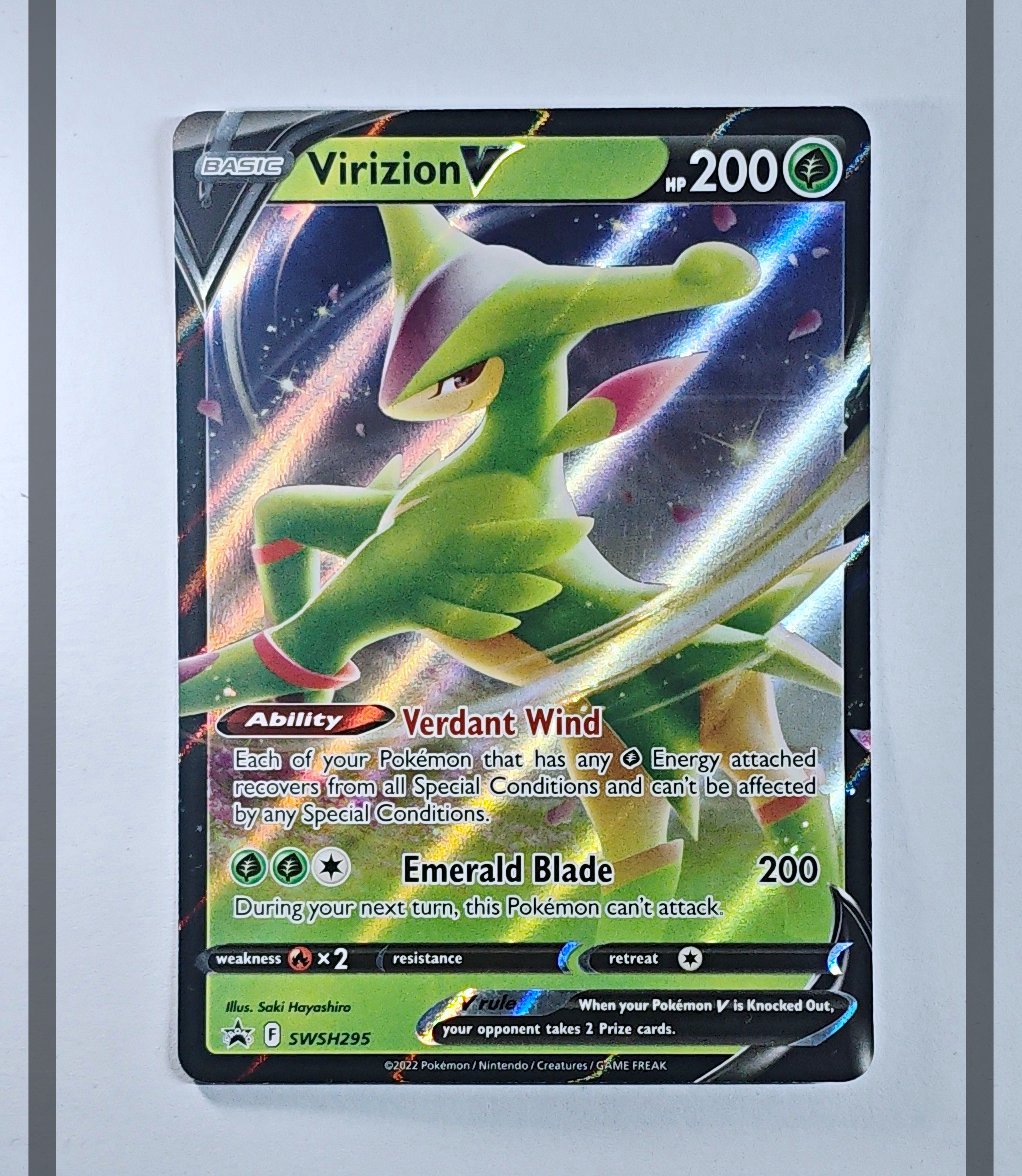 Virizion V SWSH295 Promo Pokemon ENG-NM