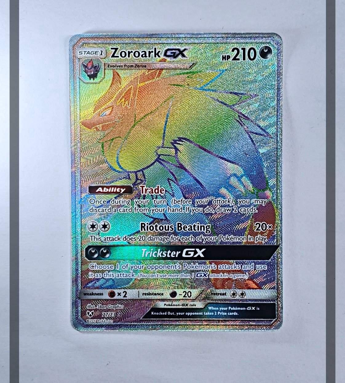 Zoroark Gx 77/73 SLG Pokemon ENG-NM