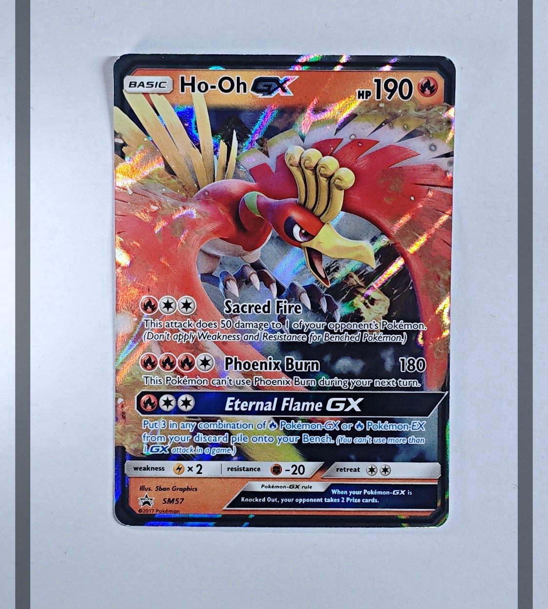 Ho-Oh Gx SM57 Promo Pokemon ENG-NM