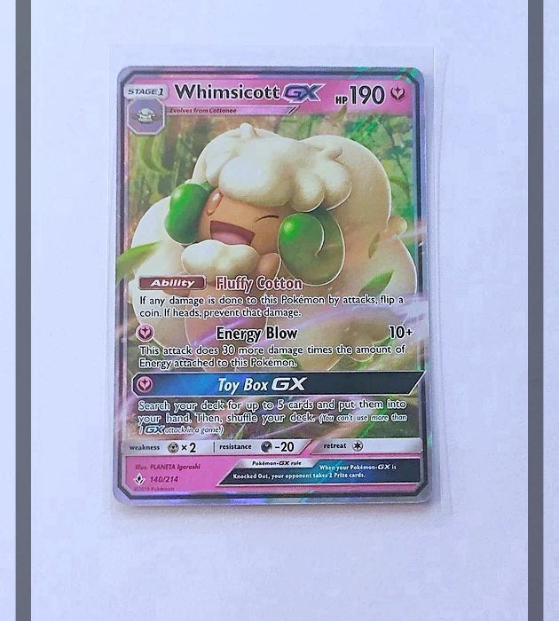 Whimsicott Gx 140/214 UNB Pokemon ENG-NM