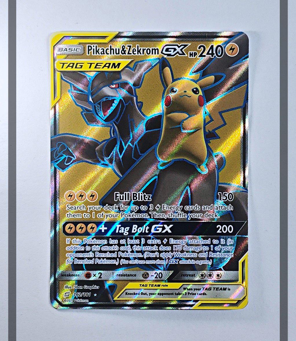Pikachu & Zekrom Gx 162/181 TEU Pokemon ENG-NM
