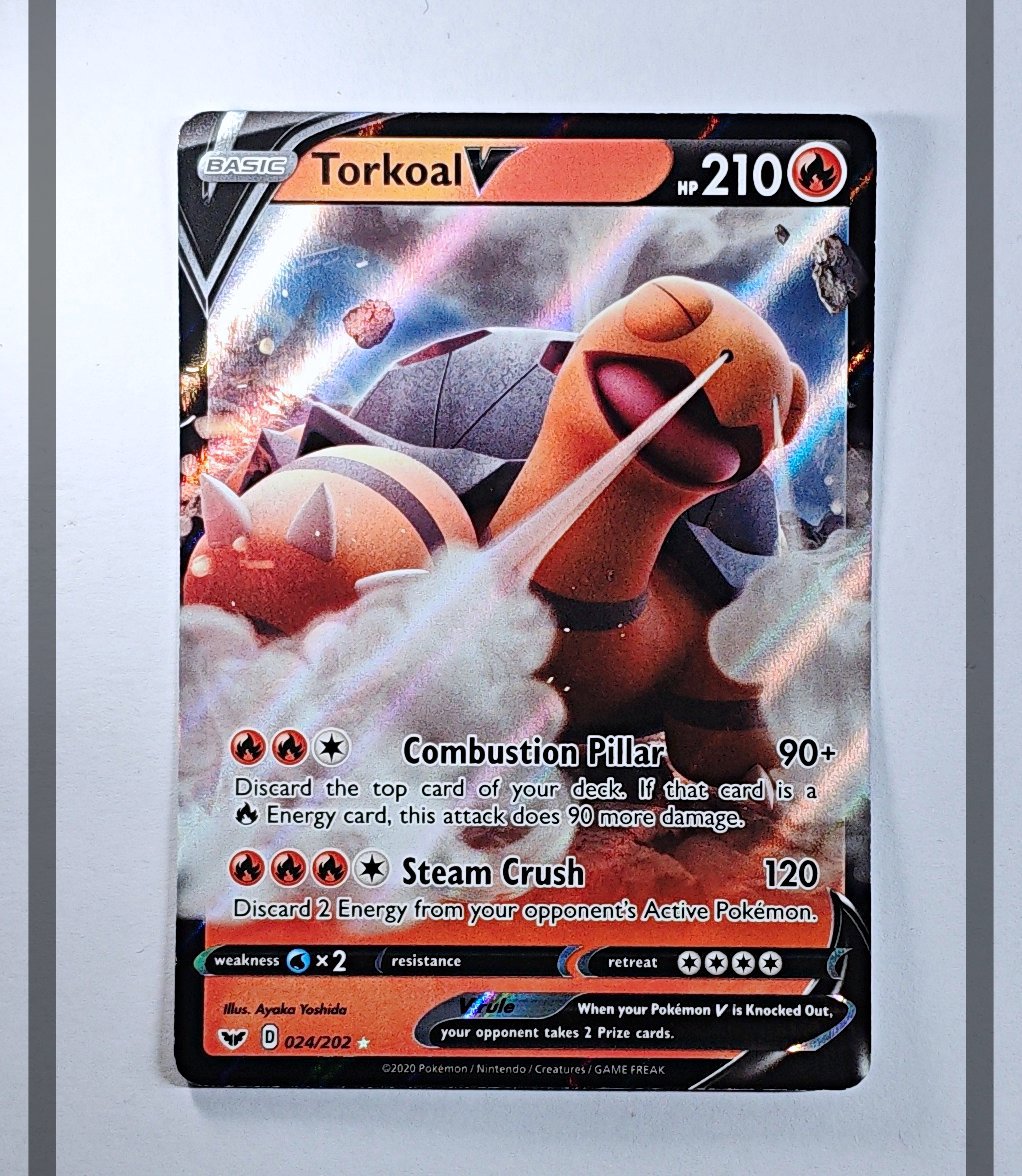 Torkoal V 024/202 SSH Pokemon ENG-NM